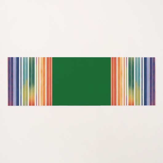 Glorious Rainbow Stripes Yogamat (Achterkant (horizontaal))