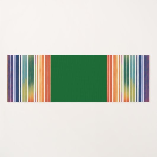 Glorious Rainbow Stripes Yogamat (Voorkant (horizontaal))