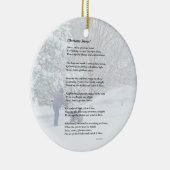 Glorious Snow Seasonal Poem Keramisch Ornament (Rechts)