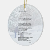 Glorious Snow Seasonal Poem Keramisch Ornament (Links)