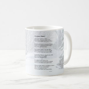 Glorious Snow Seasonal Poem Koffiemok