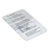 Glorious Snow Seasonal Poem Magneet (Rechterzijde)