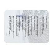 Glorious Snow Seasonal Poem Magneet (Horizontaal)