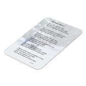 Glorious Snow Seasonal Poem Magneet (Linkerzijde)