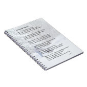 Glorious Snow Seasonal Poem Notitieboek (Rechterzijde)