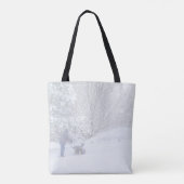 Glorious Snow Seasonal Poem Tote Bag (Achterkant)