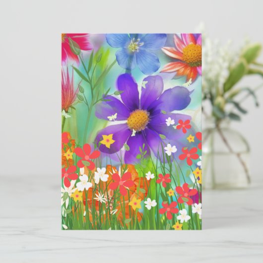 Glorious Spring Feestdagenkaart (Staand voorkant)