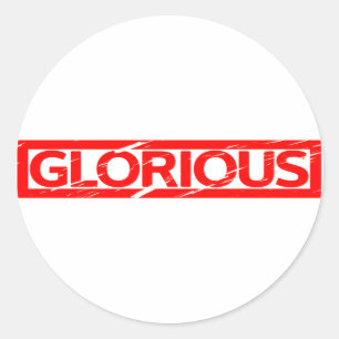 Glorious Stamp Ronde Sticker