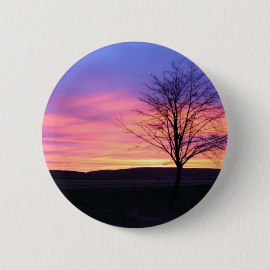 Glorious Sunrise Ronde Button 5,7 Cm (Voorkant)