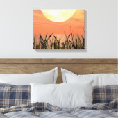 Glorious Sunset - Digital Art Canvas Print (Insitu (Slaapkamer))
