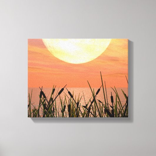 Glorious Sunset - Digital Art Canvas Print (Voorkant)