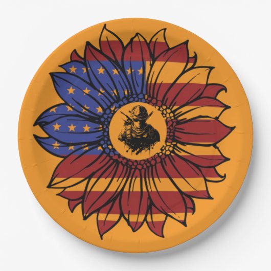 Glorious Veterans orange Papieren Bordje (Voorkant)