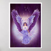 Glorious Violet Amethyst Angel Poster (Voorkant)