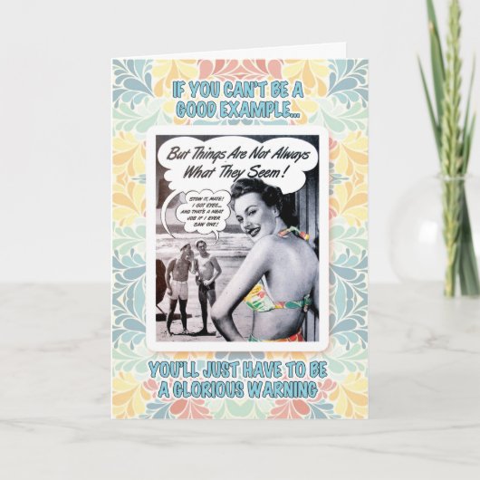 Glorious warning birthday kaart (Voorkant)