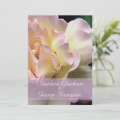 Glorious Yellow Rose Garden Wedding Invitation Kaart (Staand voorkant)