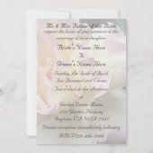 Glorious Yellow Rose Garden Wedding Invitation Kaart (Achterkant)