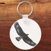Glorius Golden Eagle Soaring Sleutelhanger (Voorkant)