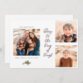 Glory aan de koning van Kings Foto Collage Kerstmi (Voorkant / Achterkant)