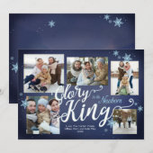 Glory aan de Newborn King | Kerstfotokaart Feestdagenkaart (Voorkant / Achterkant)