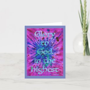 Glory aan God Bijbelprijsopgave Gepersonaliseerd Feestdagen Kaart