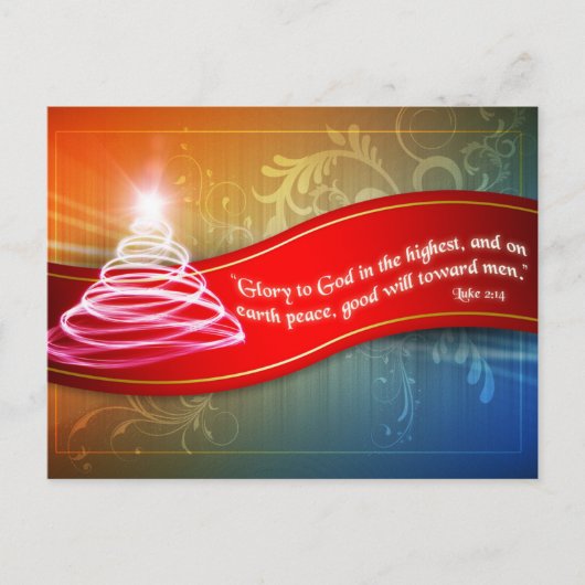 Glory aan God Briefkaart (Voorkant)