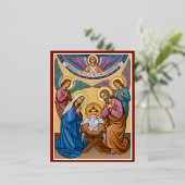 Glory aan God Folie Feestdagen Briefkaart (Staand Voorkant)