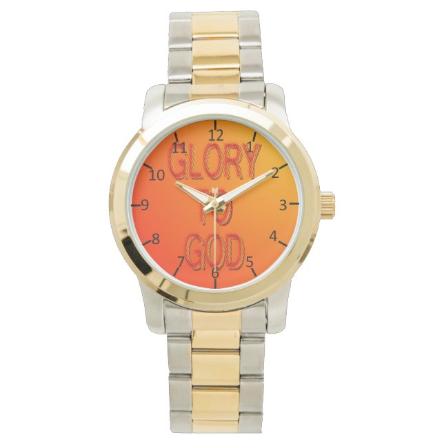 Glory aan God Horloge (Voorkant)
