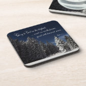 Glory aan God - Luke 2:14 Bier Onderzetter (Linkerzijde)