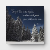 Glory aan God - Luke 2:14 Fotoplaat (Voorkant)