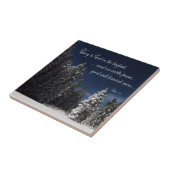 Glory aan God - Luke 2:14 Tegeltje (Zijkant)