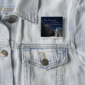 Glory aan God - Luke 2:14 Vierkante Button 5,1 Cm (In situ)
