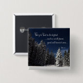 Glory aan God - Luke 2:14 Vierkante Button 5,1 Cm (Voorkant /achterkant)