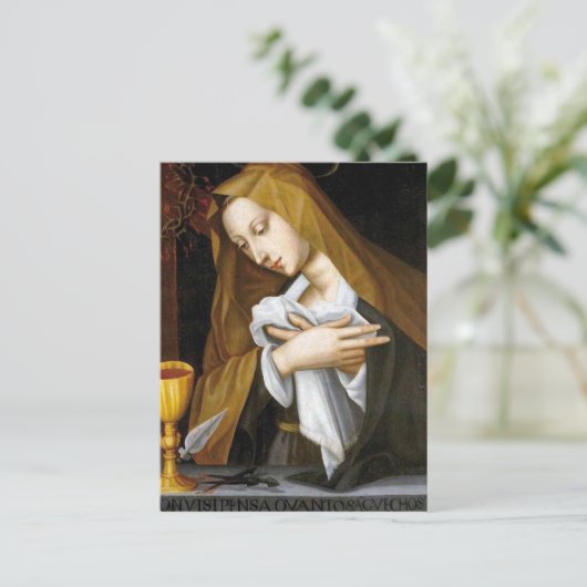 Glory aan Mary Briefkaart (Staand voorkant)