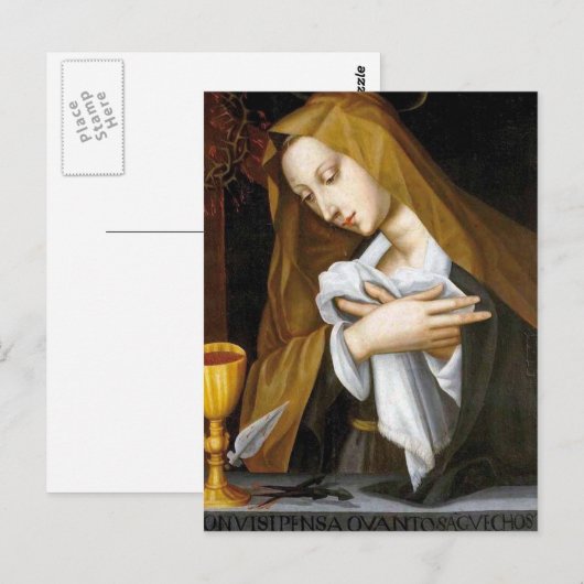 Glory aan Mary Briefkaart (Voorkant / Achterkant)