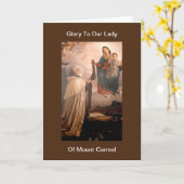Glory aan onze dame van de berg Carmel Kaart (Gele Bloem)