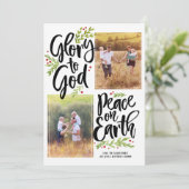 Glory and Peace 2 Photo| Kerstfotokaart Feestdagenkaart (Staand voorkant)