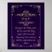 Glory Be katholieke gebeden Christelijk Poster (Voorkant)