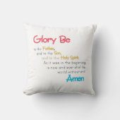 Glory Be Prayer Kussen: Geloof & Comfort voor kind Kussen (Voorkant)