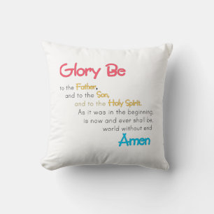 Glory Be Prayer Kussen: Geloof & Comfort voor kind Kussen