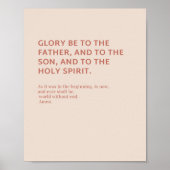 Glory Be Prayer Poster (Voorkant)