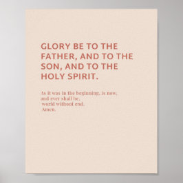 Glory Be Prayer Poster