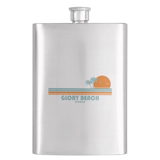 Glory Beach Georgia Zon Palm Bomen Flacon (Voorkant)