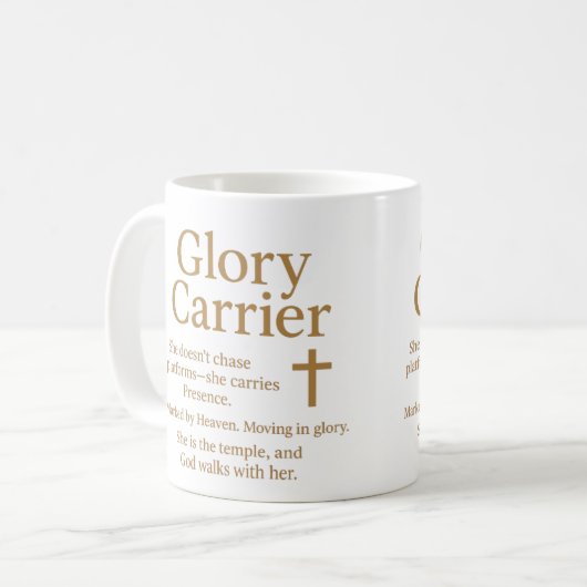 Glory Carrier Koffiemok (Voorkant links)