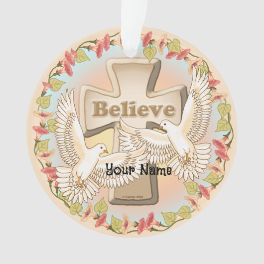 Glory Cross Christelijk Ornament (voorkant)