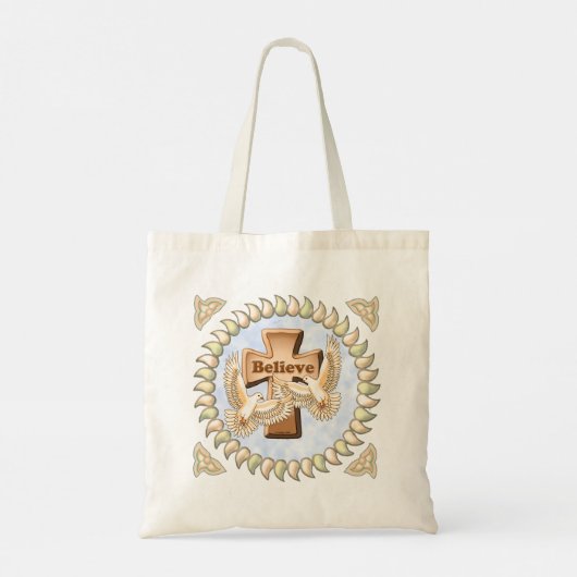 Glory Cross Christelijk Tote Bag (Achterkant)