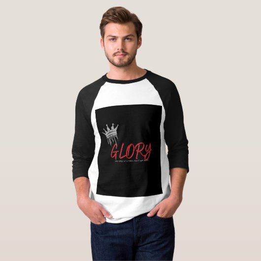 Glory Crown Grafisch Baseball T-shirt (Voorkant volledig)