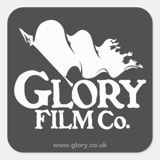 Glory Film Co. Logo Stickers. Vierkante Sticker (Voorkant)