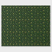 Glory Gold Stars Tartan Cadeaupapier (Vlak)