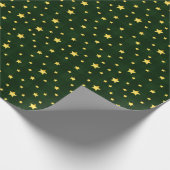 Glory Gold Stars Tartan Cadeaupapier (Hoek)