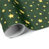 Glory Gold Stars Tartan Cadeaupapier (Rol Hoek)